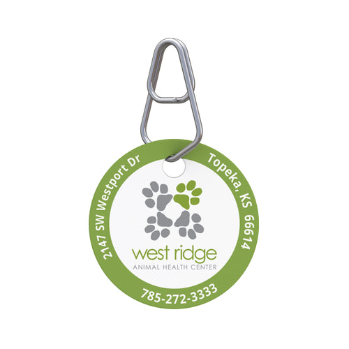 West Ridge Animal Center Pet ID Tag